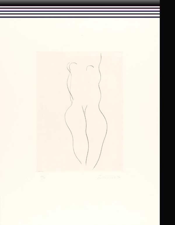 Standing Figure - Drypoint X