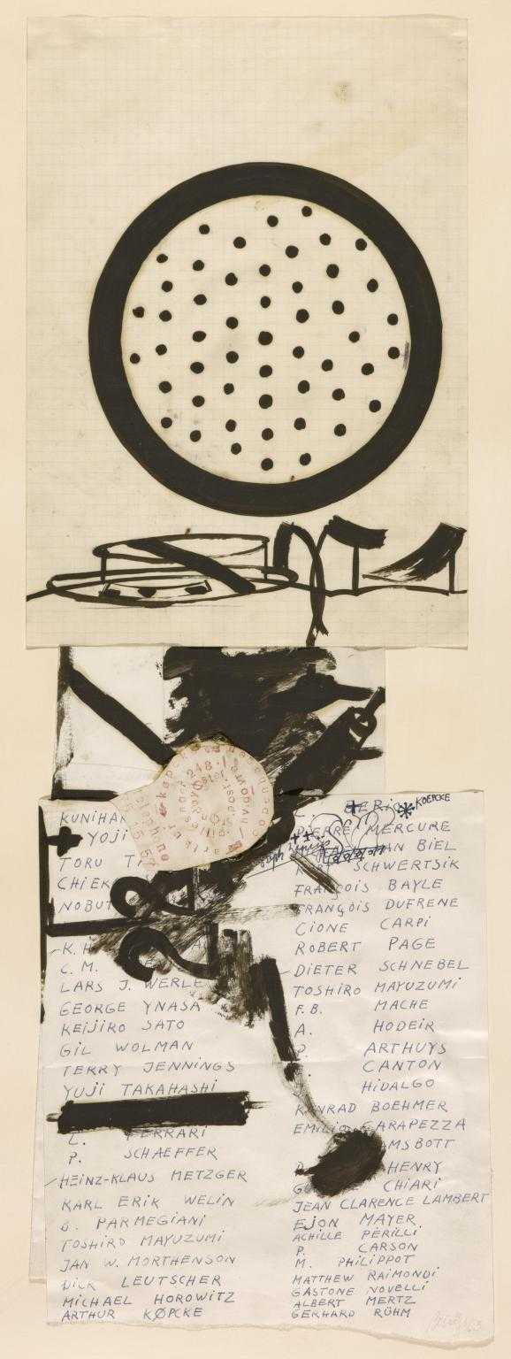 ‘FluxusName List‘, Joseph Beuys, 1963 Tate
