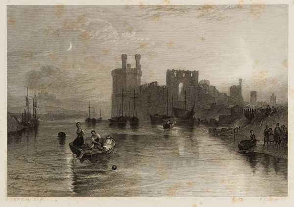 ‘caernarvon Castle, Wales‘, After Joseph Mallord William Turner, 1835 