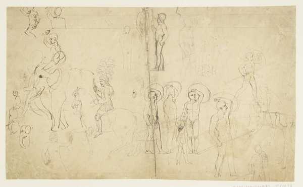 Designs for Chessmen. Verso: Sketches