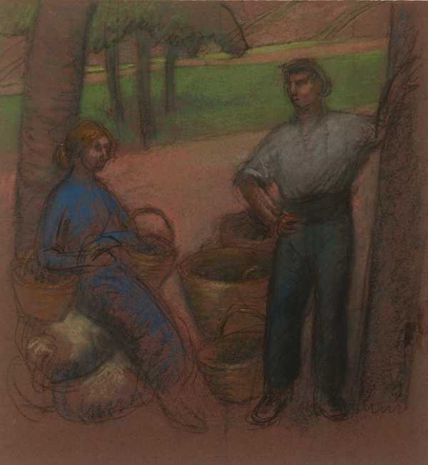 Peasant Couple with Apple-Trees