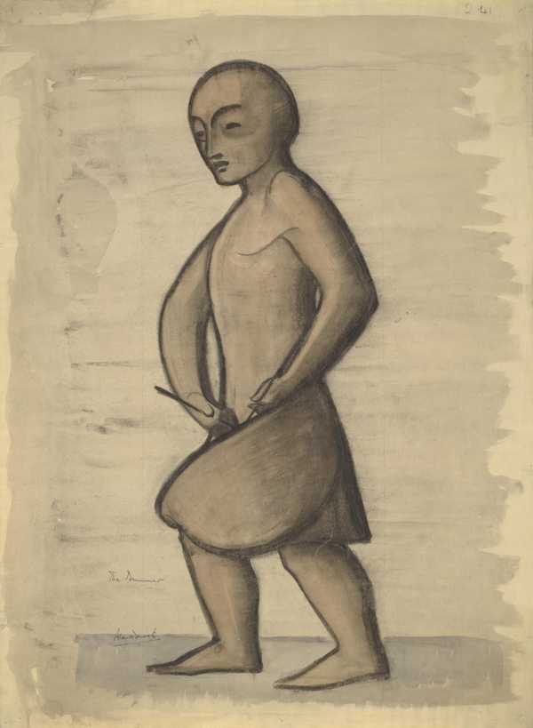 Design titled ‘The Drummer’ for Studio Limited‘, Alan L. Durst, [1936 ...