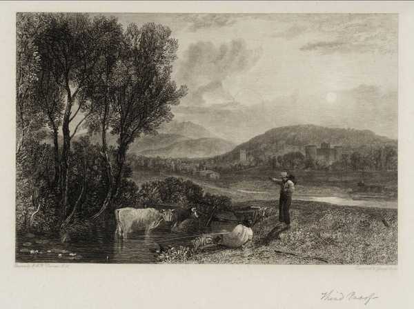 ‘Lulworth Castle‘, after Joseph Mallord William Turner, 1821 | Tate