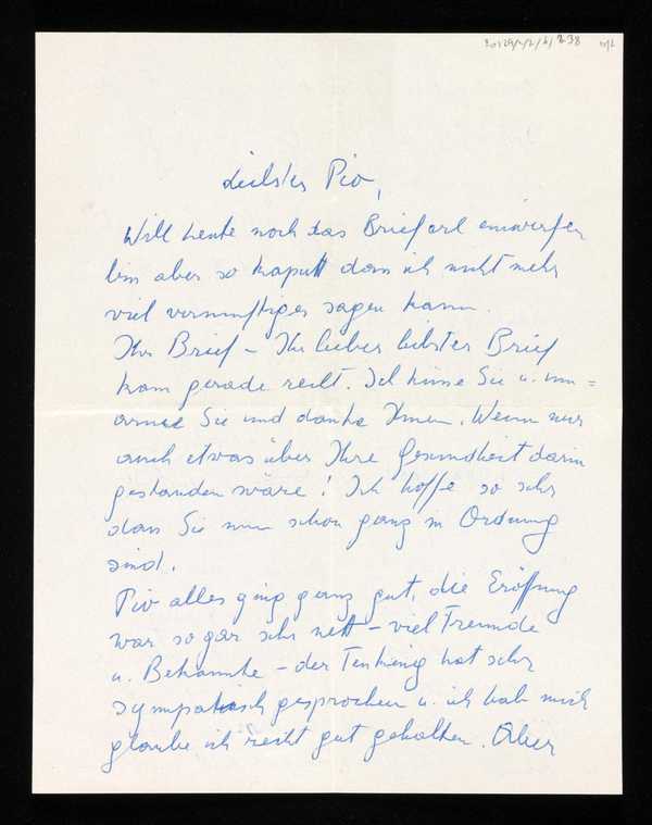 Letter to Elias Canetti‘, recipient: Elias Canetti, [4 February 1952 ...