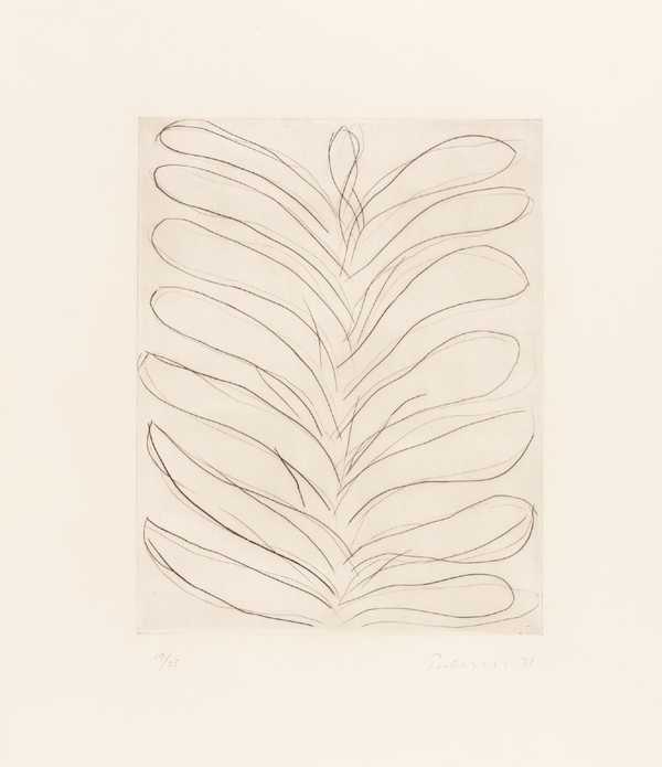 ‘Leaves - Drypoint VI‘, William Turnbull, 1972 | Tate