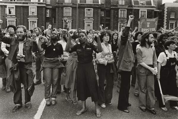 ‘Anti-National Front Demonstrators, New Cross Road, Lewisham, 13 August ...