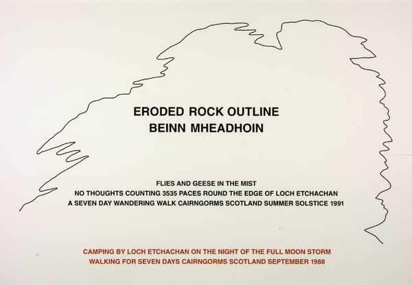 Eroded Rock Outline Beinn Mheadhoin