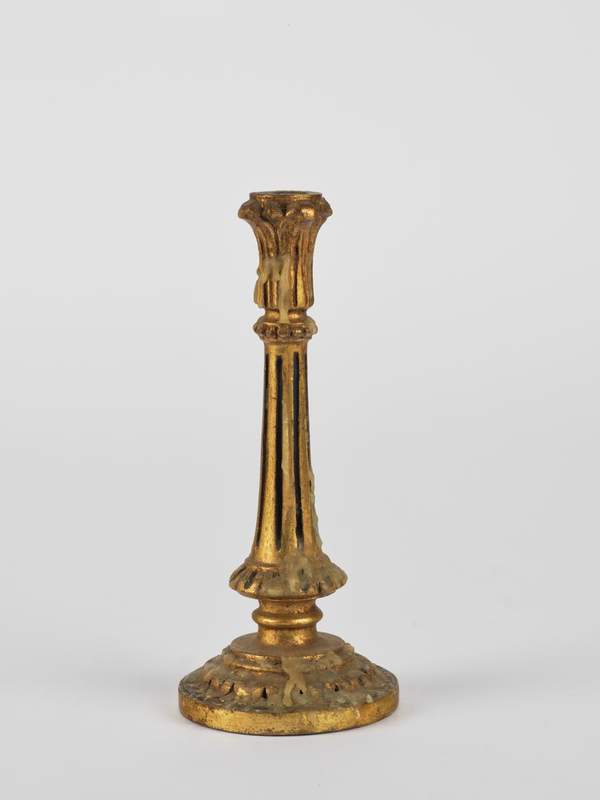 ‘Candlestick, depicted in the painting ‘Still-life, Candles, Vase of ...