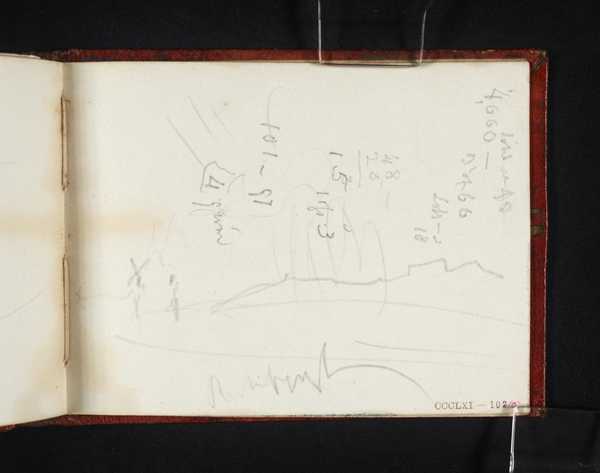 ‘Ruins at Richborough; Inscription by Turner: Calculations‘, Joseph ...