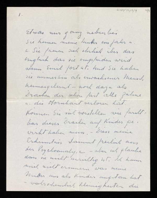 Letter to Elias Canetti‘, recipient: Elias Canetti, [1941–3 ...