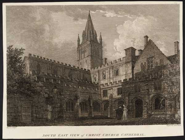 South East View of Christ Church Cathedral, engraved by James Basire