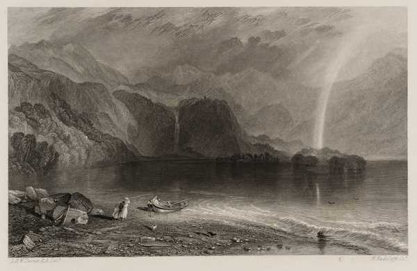 ‘Keswick Lake, Cumberland, engraved by W. Radclyffe‘, after Joseph ...