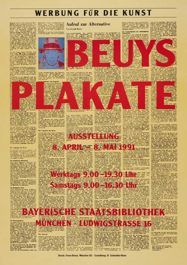 Beuys: Plakate. Bayerische  Staatsbibliothek, Munich