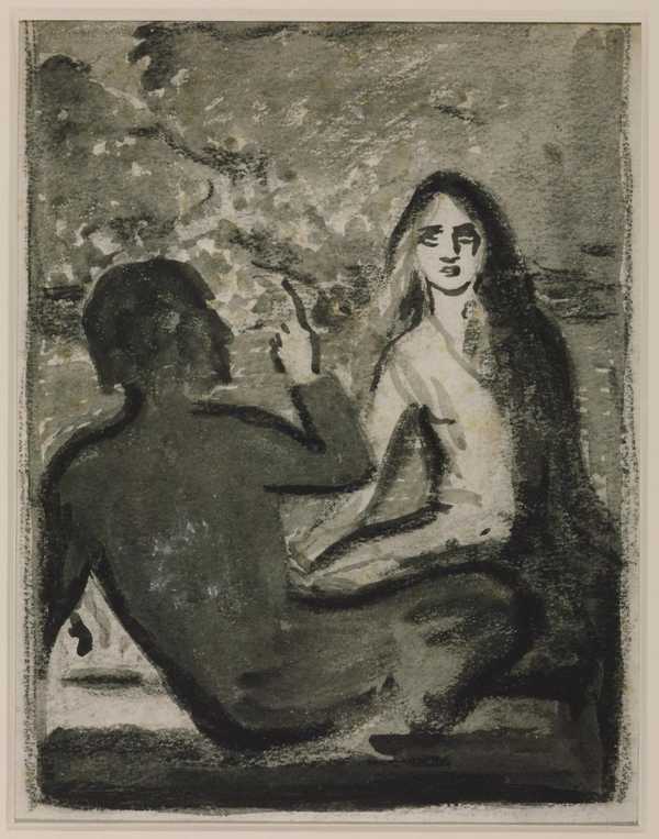 Sketch for ‘Lavengro and Isopel in the Dingle’