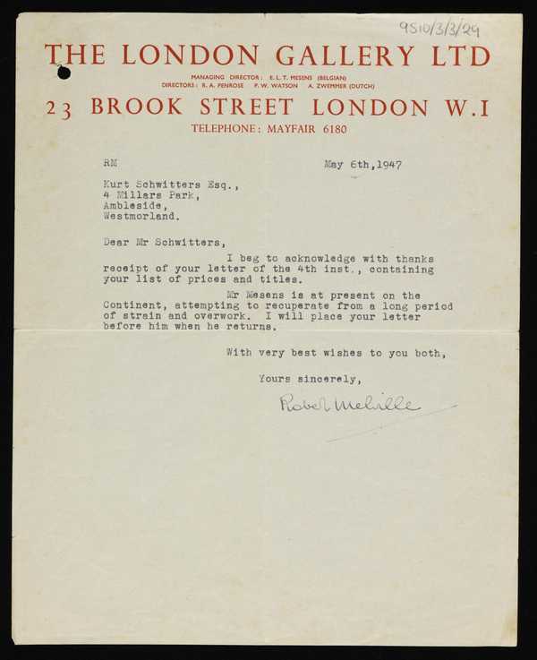 Robert Melville 19051986 Tate