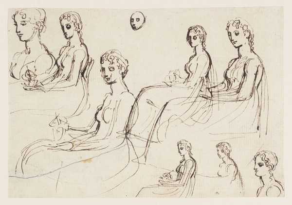 Studies of a Seated Woman