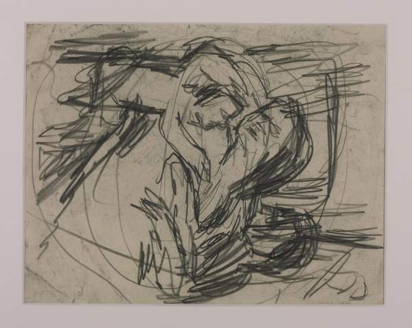Drawing for ‘Woman Ill in Bed Surrounded by Family’