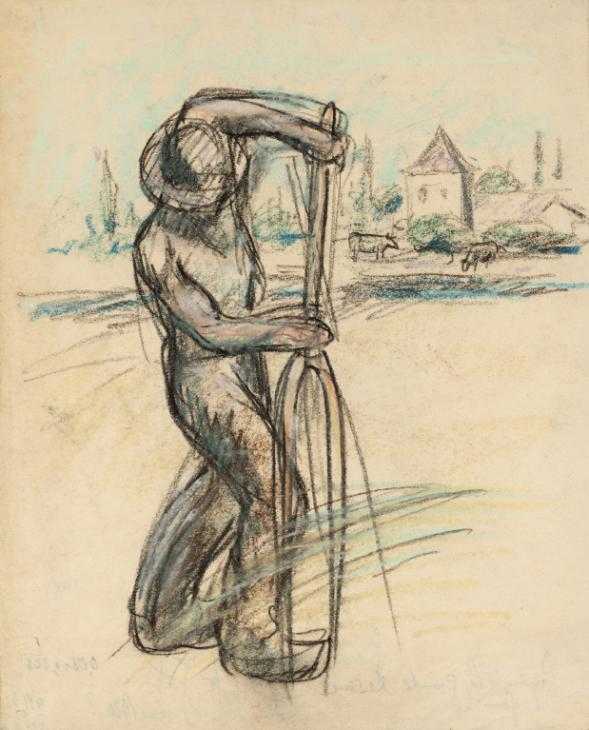 Peasant with a Large Pitchfork