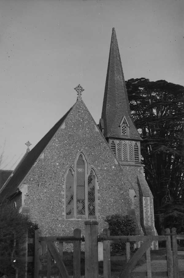 Photograph of St James’ Church, Barkham, Berkshire‘, John Piper, [c