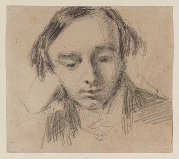 ‘Head of a Young Man, Looking Down‘, William Henry Hunt | Tate