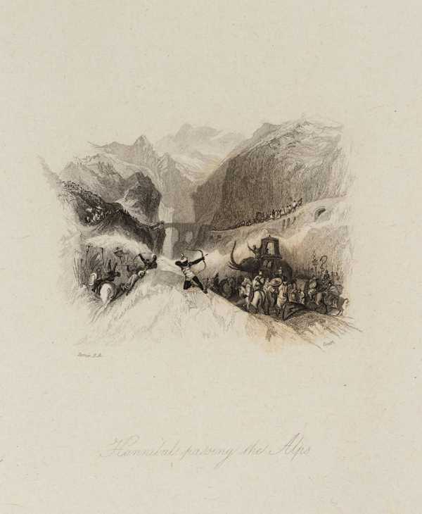 ‘Hannibal Passing the Alps‘, after Joseph Mallord William Turner, 1830 Tate