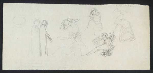[title not known] verso: Sketch of Group of Figures