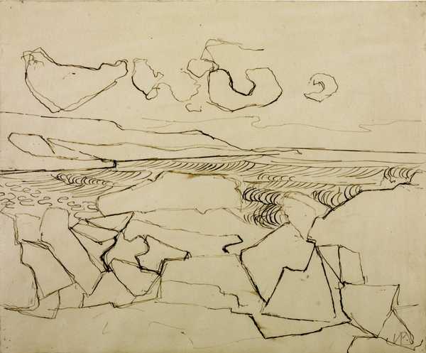 ‘Porthmeor Beach, St Ives‘, Victor Pasmore, 1950 | Tate