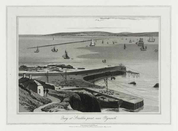 Quay at Straddon Point, near Plymouth