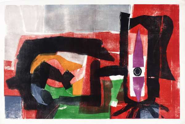 Untitled (Purple, Red and Green)