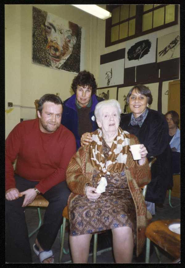 Photographs of Marie-Louise von Motesiczky sitting down with three ...