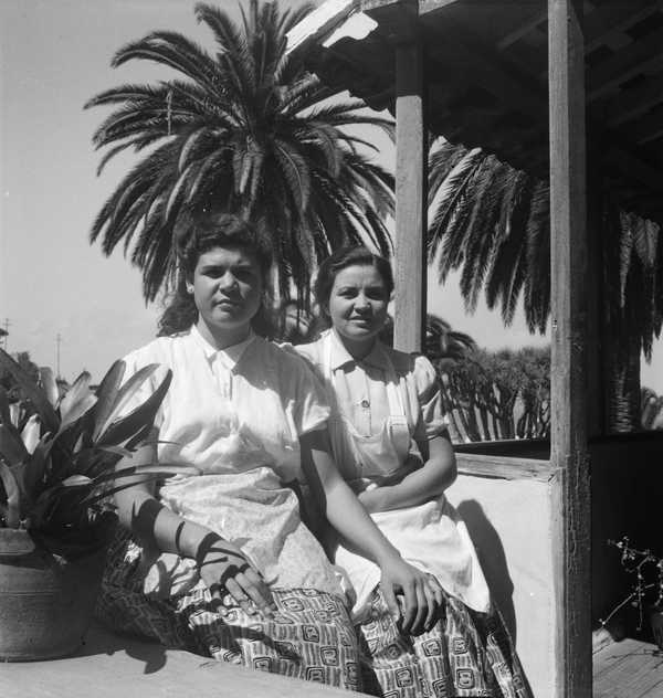 Photograph of the maids at Sitio Litre, in Puerto de la Cruz, Tenerife ...