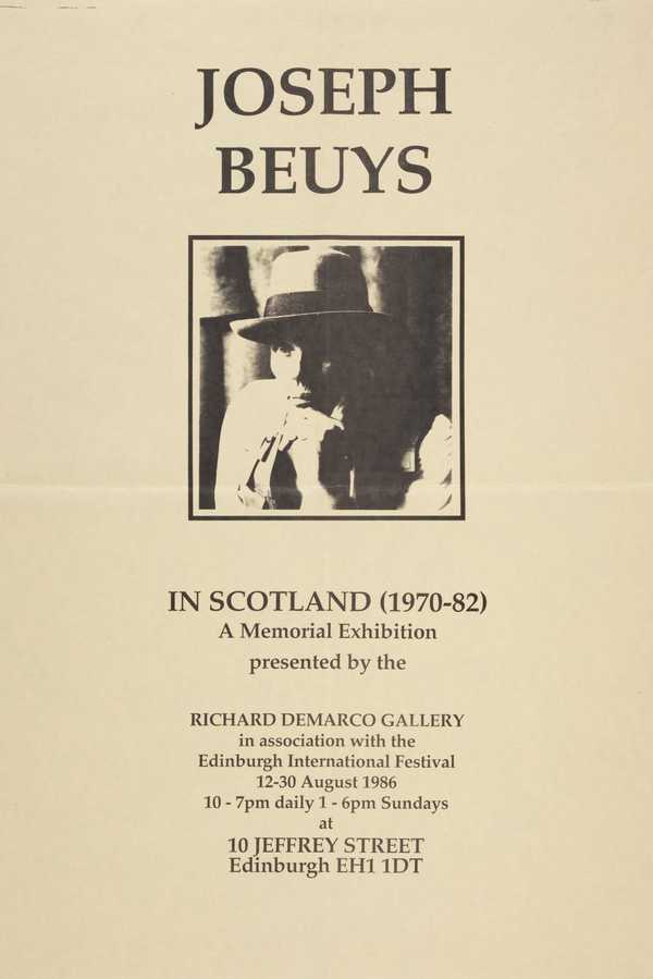 Beuys in Scotland (1970 - 82): A Memorial Exhibition. The Richard Demarco Gallery