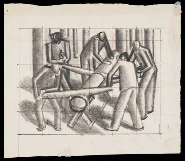 Study for ‘Sawing Wood’