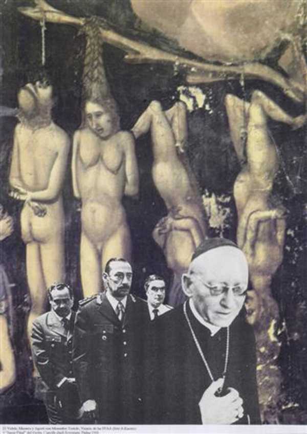Videla, Massera and Agosti with Monsignor Tortolo, Vicar of the Armed Forces (Photo: A. Kacero) + ‘The Last Judgment’ by Giotto, Capella degli Scrovegni, Padua 1306