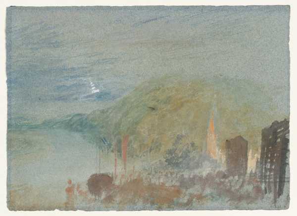 ‘Caudebec-en-Caux from the East, Normandy‘, Joseph Mallord William ...