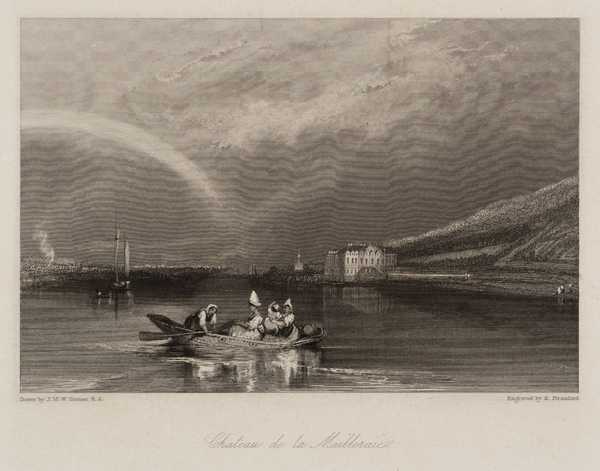 ‘Château de la Mailleraie‘, after Joseph Mallord William Turner ...