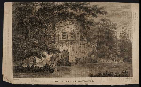The Grotto at Oatlands, engraved by Angus