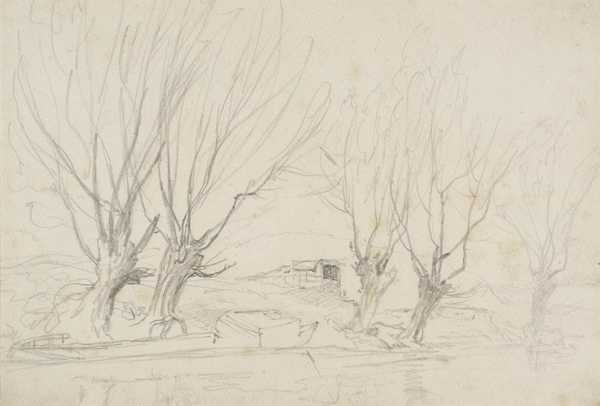 ‘Willows and Barge‘, Aaron Edwin Penley | Tate