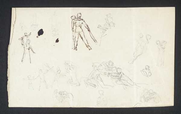 [title not known] Verso: Group Figure Studies