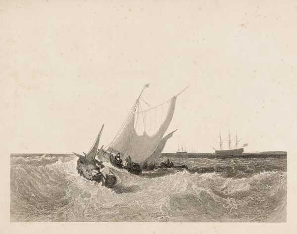 ‘Dutch Boats in a Gale‘, after Joseph Mallord William Turner, 1859 | Tate