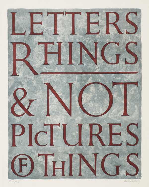 Letters are Things