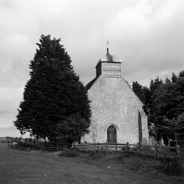 Photograph of St Rumwold’s Church in Bonnington, Kent‘, John Piper, [c