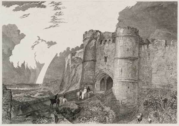 ‘Carisbrook Castle, Isle of Wight‘, after Joseph Mallord William Turner ...