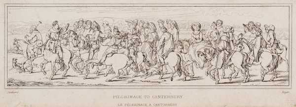 The Pilgrimage to Canterbury, engraved by ?Leopold Beyer