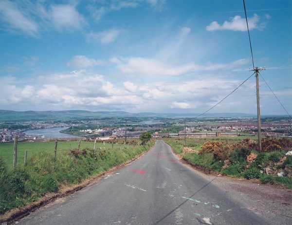Paint on Road, Gobnascale Estate, Derry