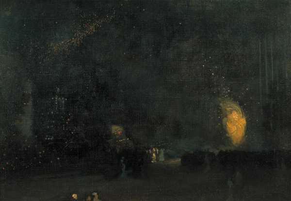 ‘nocturne Black And Gold The Fire Wheel‘ James Abbott Mcneill Whistler 1875 Tate