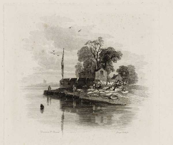 ‘Cowes Castle, Isle of Wight‘, after Peter De Wint, 1818 | Tate