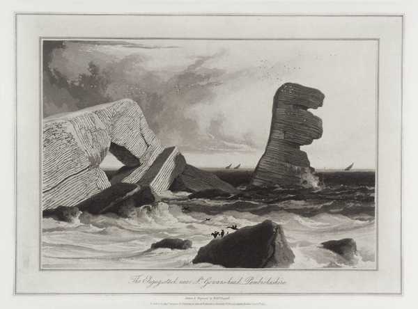 The Eligug-Stack, near St Gowans-head, Pembrokeshire