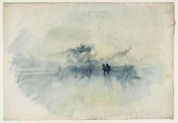 Figures in a Storm', Joseph Mallord William Turner, c.1835–45 | Tate