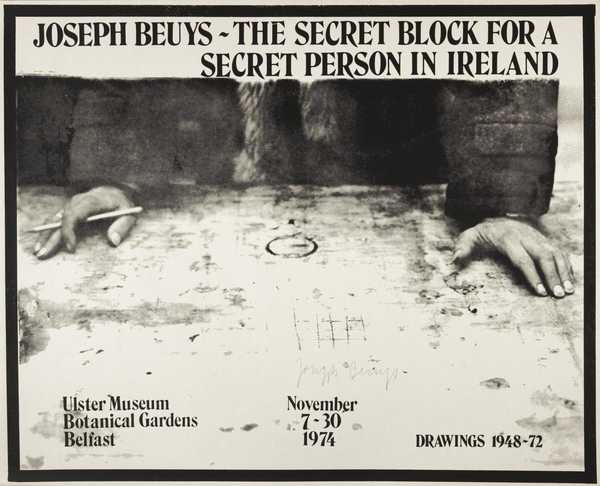 Joseph Beuys: The Secret BLock for a Secret Person in Ireland. Ulster Museum Botanical Gardens Belfast